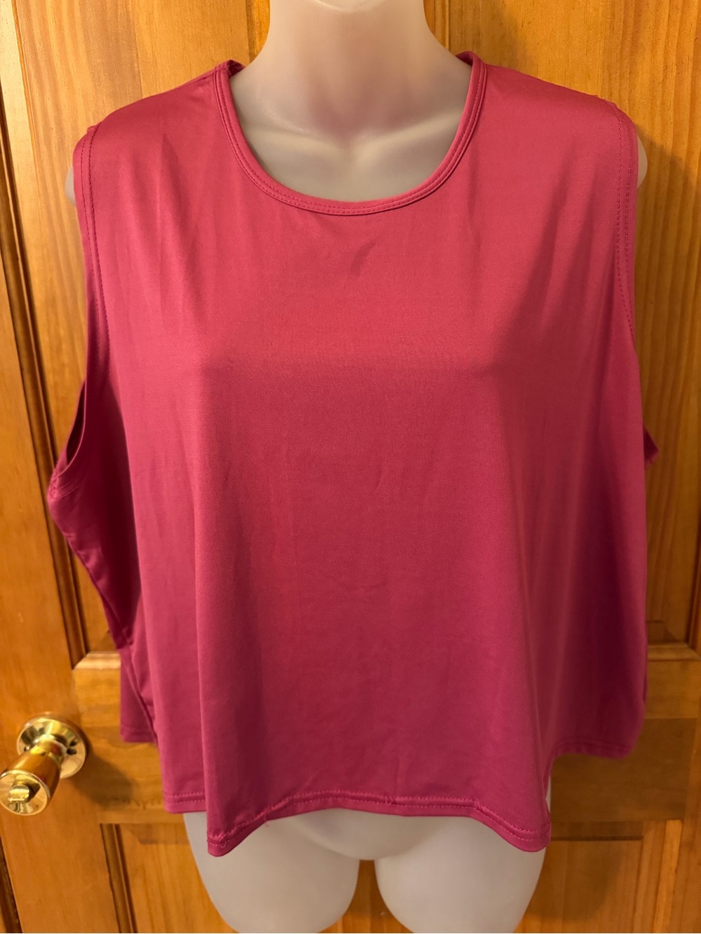 Essentials Women's Sleeveless Tank Top - Raspberry